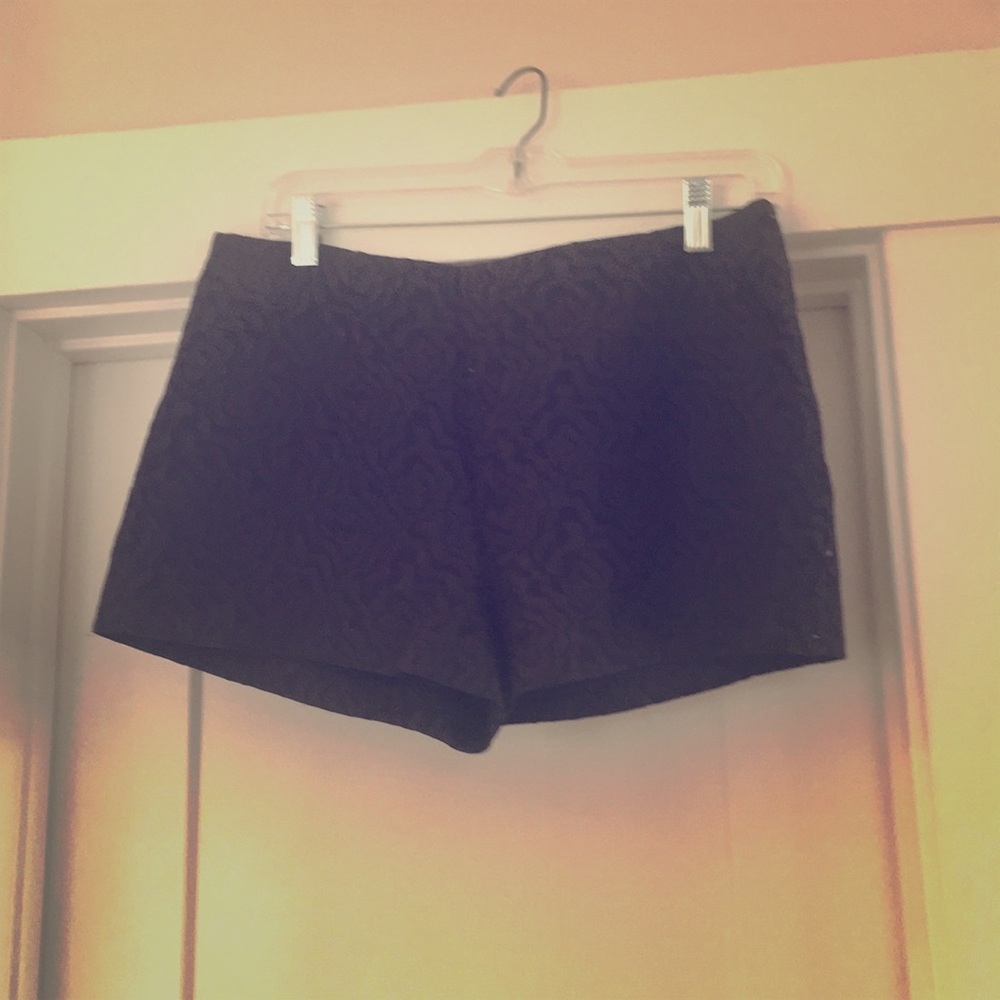 Zara black dress shorts